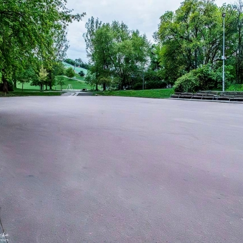 miejsce do nauki jazdy na rolkach Ochota Park Szczęśliwicki