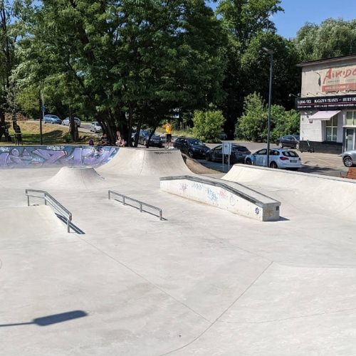 miejsce do nauki jazdy na rolkach Skatepark na Gocławiu